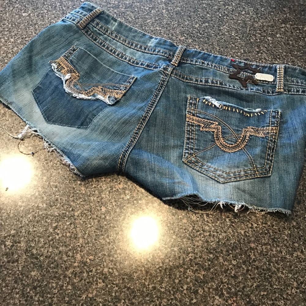 Denim shorts